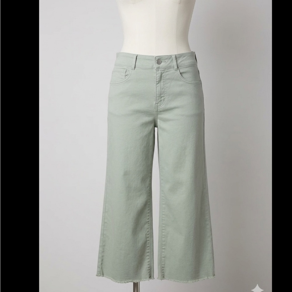 NYDJ Flare Jeans in Soft Green